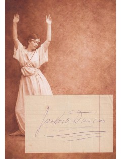 AUTOGRAPHE DE ISADORA DUNCAN