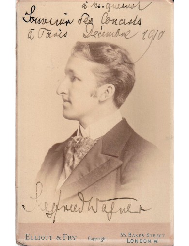 Autographe de Siegfried Wagner