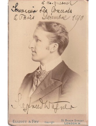 Autographe de Siegfried Wagner