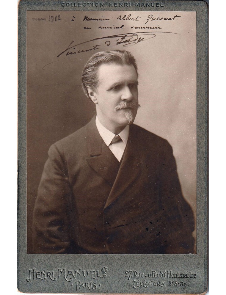 Autographe de Vincent d'Indy