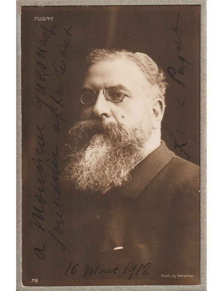 Autographe de Raoul Pugno