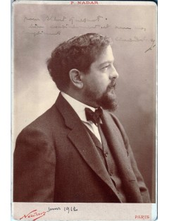 AUTOGRAPHE DE CLAUDE DEBUSSY - PHOTO NADAR