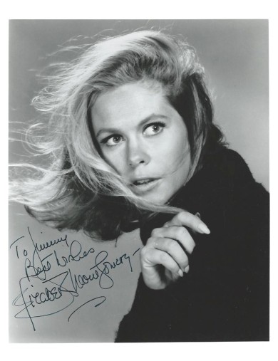 MONTGOMERY Elizabeth EXCEPTIONNELLE ET RARISSIME PHOTO DEDICACEE DE "MA SORCIERE BIEN-AIMEE"