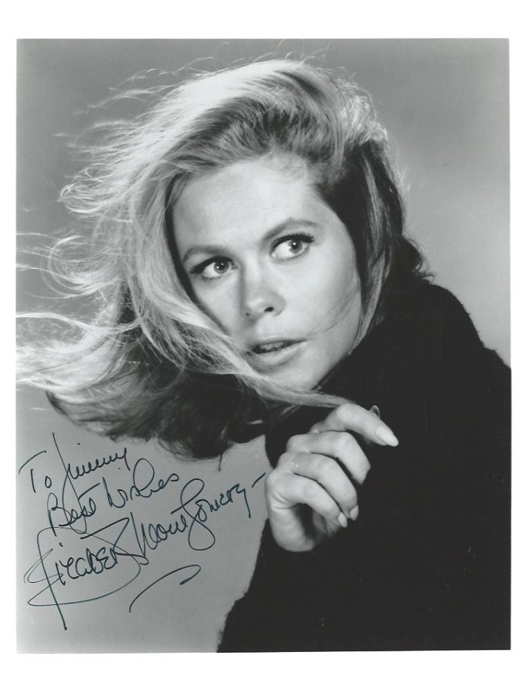 MONTGOMERY Elizabeth EXCEPTIONNELLE ET RARISSIME PHOTO DEDICACEE DE "MA SORCIERE BIEN-AIMEE"
