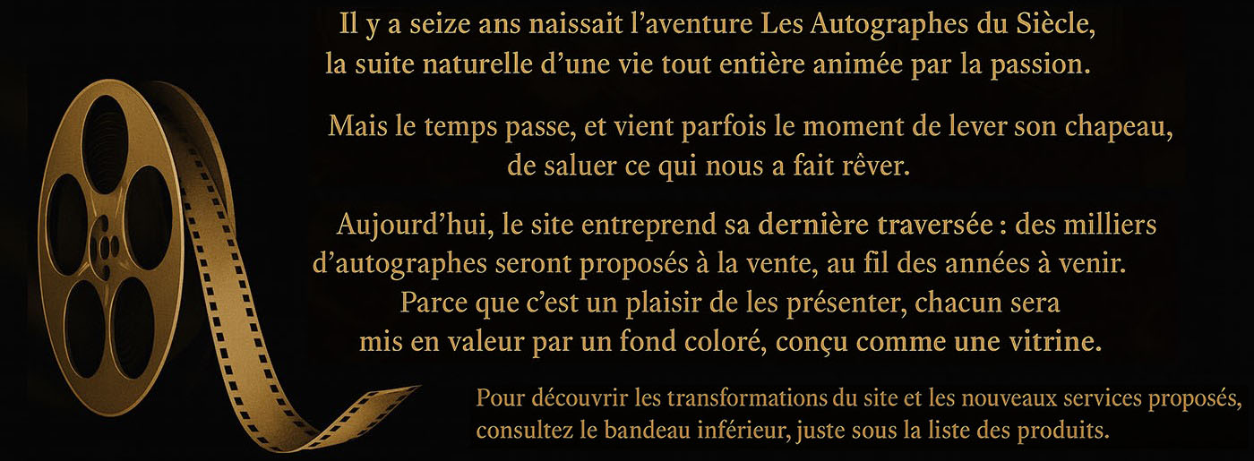 les auto graphes du siecle